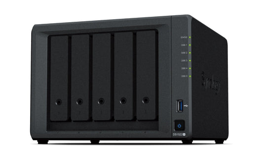 Synology DS1522+ DiskStation DS1522+ Small and Medium Business, AMD Ryzen R1600 Dual-core, 4711174724468