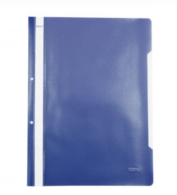 Noki NK48288140 Set 50buc dosar plastic (PP) BLEUMARIN cu sina, perforatii indosariere, A4, 8693245076095
