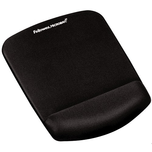 Fellowes 9252003 PlushTouch Mousepad Wrist Support Black mouse pad cu suport pentru incheietura