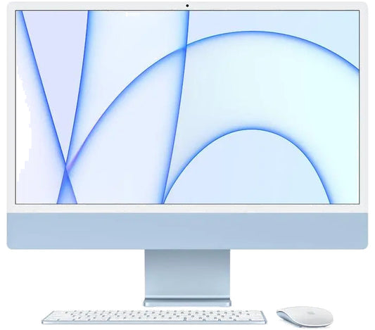 Apple MGPK3ZE/A PC AIO iMac 24" procesor M1 8GB 8 nuclee GPU 256GB SSD Albastru, 194252125342