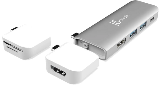 j5create JCD387-N ULTRADRIVE Kit USB-C Dual-Display Modular Dock, 4712795085303
