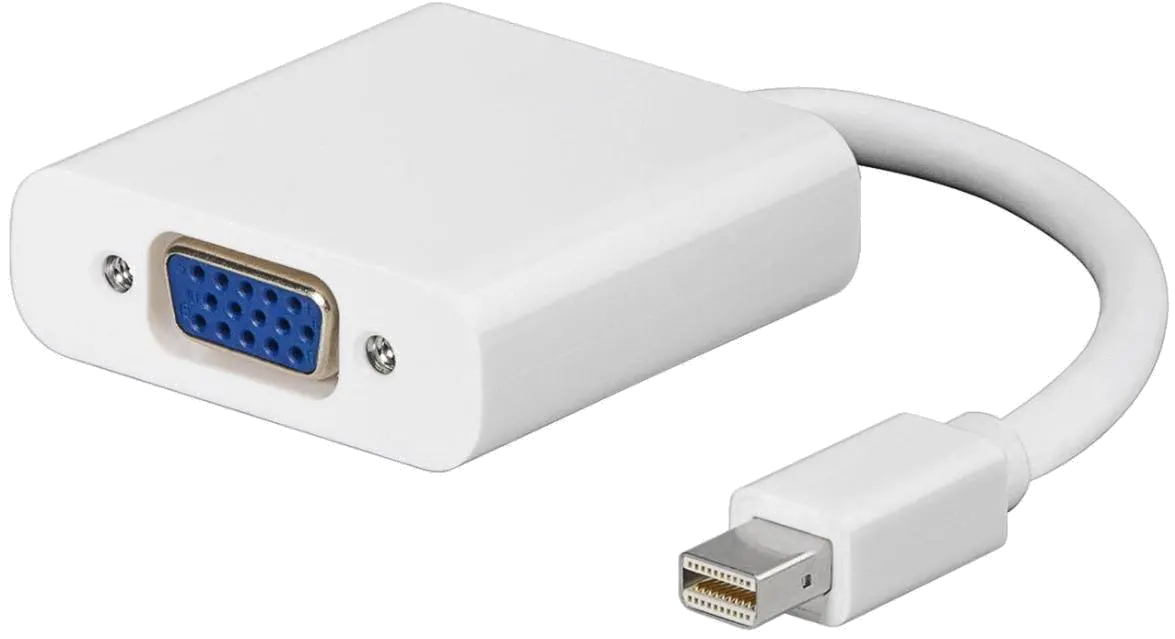 MicroConnect MDPVGA Mini Displayport-VGA M-F White, Passive, 5704327606994