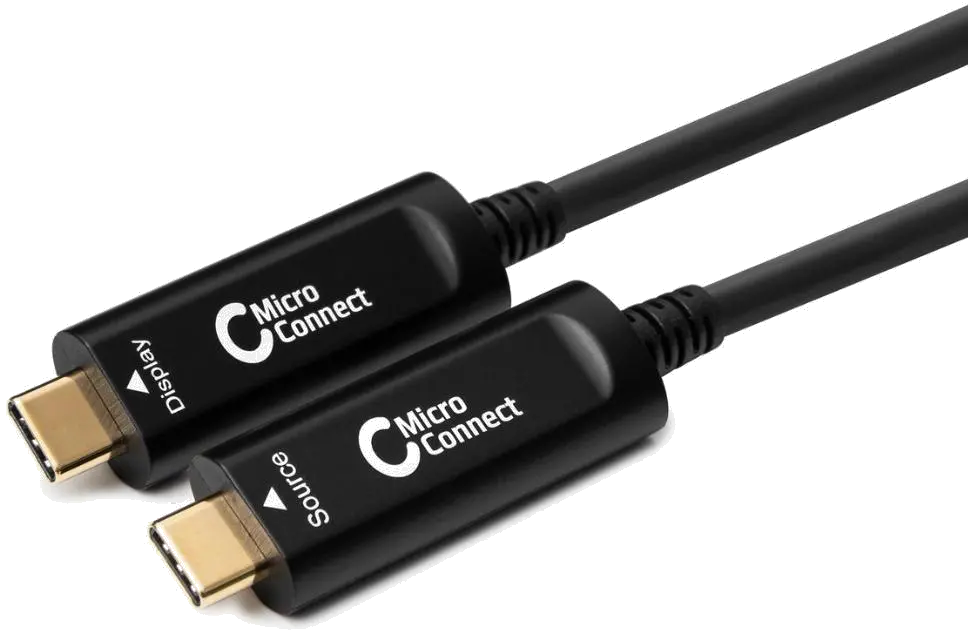 MicroConnect USB3.1CC10OP Premium Optic USB-C cable (Only Video), Supporting 4K60Hz, 21.6Gbp, 10m, 5706998942340