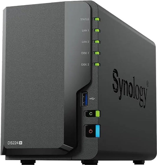 Synology DS224+ DiskStation DS224+ NAS Small and Medium Business, CPU Intel Celeron J4125 64-bit, 4711174725250