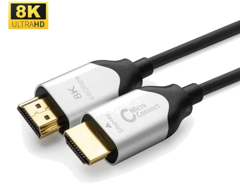 MicroConnect HDM191920V2.1OP Premium Optic HDMI Cable, 8K@60Hz, HDMI 2.1, 48Gbps, YUV 4:4:4, 20m, 5706998941985
