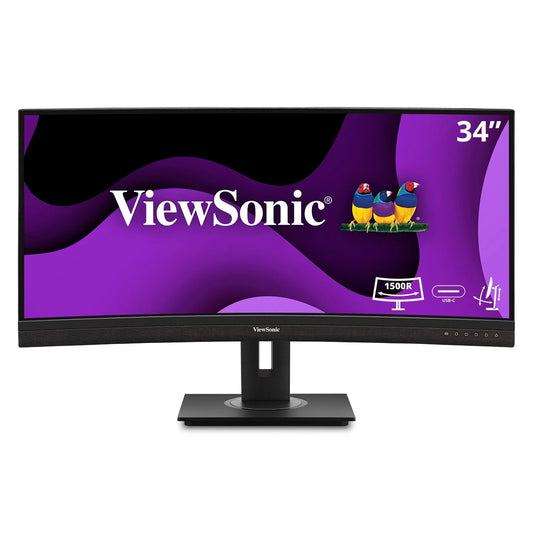 ViewSonic VG3419C monitor 34inch curbat 1500R UWQHD 3440x1440px 21:9 3.000:1 400 cd/m2 5ms, 766907024234