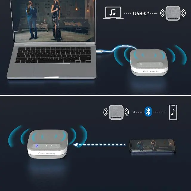 j5create JCDS335-N USB-C 4K SPEAKERPHONE DOCK/SPEAKERPHONE, 4712795087727