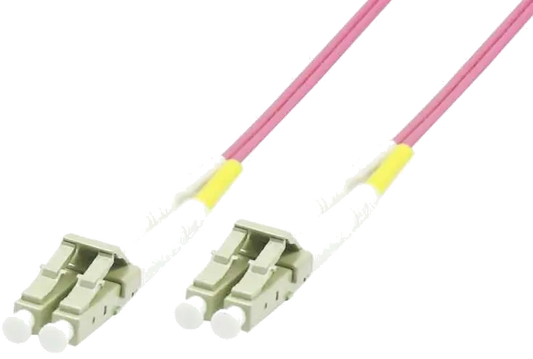 MicroConnect FIB440450P Cablu Fibra Optica, LC-LC, Multimode, Duplex, OM4, LSZH, (Erica Violet), 50m, 5706998784698