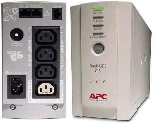 APC BK500EI Back-UPS CS, 500VA/300W, 731304016359
