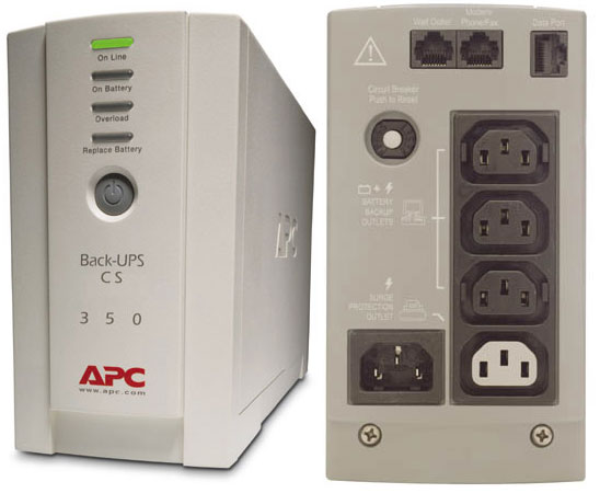 APC BK350EI Back-UPS CS 350VA, 731304016342