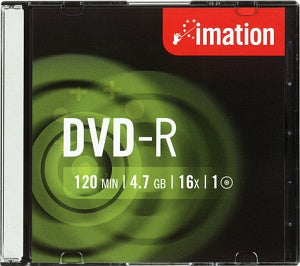 IMATION 21977 DVD-R 16x, 4.7GB, 120min, carcasa SLIM, intiplata