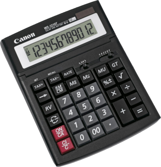 Canon 0694B001AC WS-1210T Calculator de birou, 12 digiti, display rabatabil, 4960999291253 4960999291246
