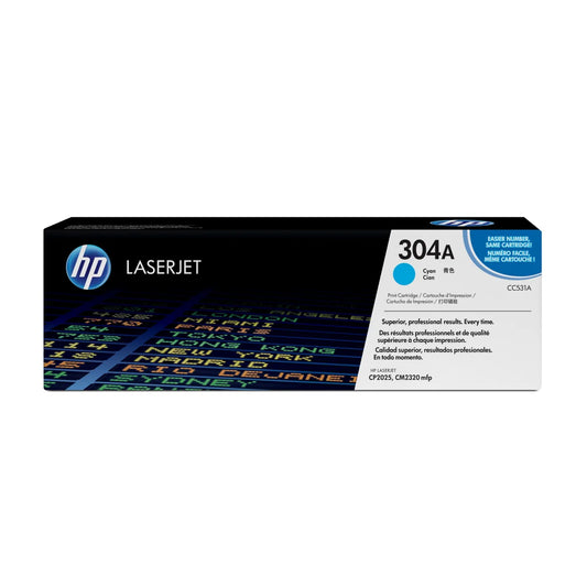 HP CC531A HP CC531A Cartus toner cyan No.304A, 2.8K 883585301508