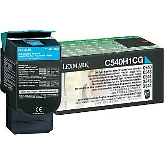 Lexmark C540H1CG Cartus toner Cyan, ORIGINAL, Return Program, High Capacity, 2K, 734646083461