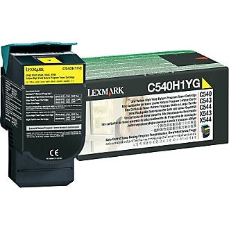 Lexmark C540H1YG Cartus toner Yellow, ORIGINAL, Return Program, High Capacity, 2K, 734646083485