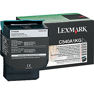 Lexmark C540A1KG Cartus de toner negru, ORIGINAL, Return Program, Standard Capacity, 1K, 734646083416