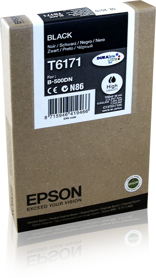 Epson C13T617100 Cartus cerneala negru XL pt. seria B500, 4000pag, 8715946419466