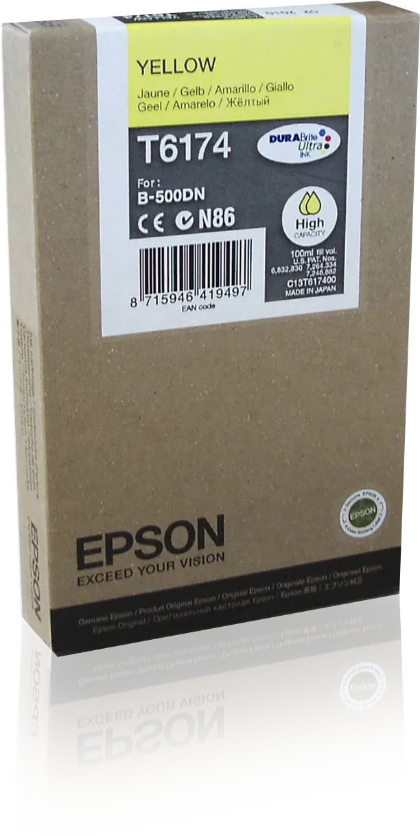 Epson C13T617400 Cartus cerneala Yellow High Capacity pentru C13T617400, 7000pag, 8715946419497