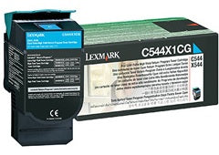 Lexmark C544X1CG Cartus toner Cyan, ORIGINAL, Return Program, Extra High Capacity, 4K, 734646083546