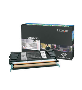 Lexmark C5200KS Cartus toner negru, ORIGINAL, Return Program, 1500 pag, 734646039468