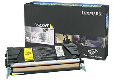 Lexmark C5200YS Cartus toner Yellow, ORIGINAL, Return Program, 1.500 pag, 734646039482