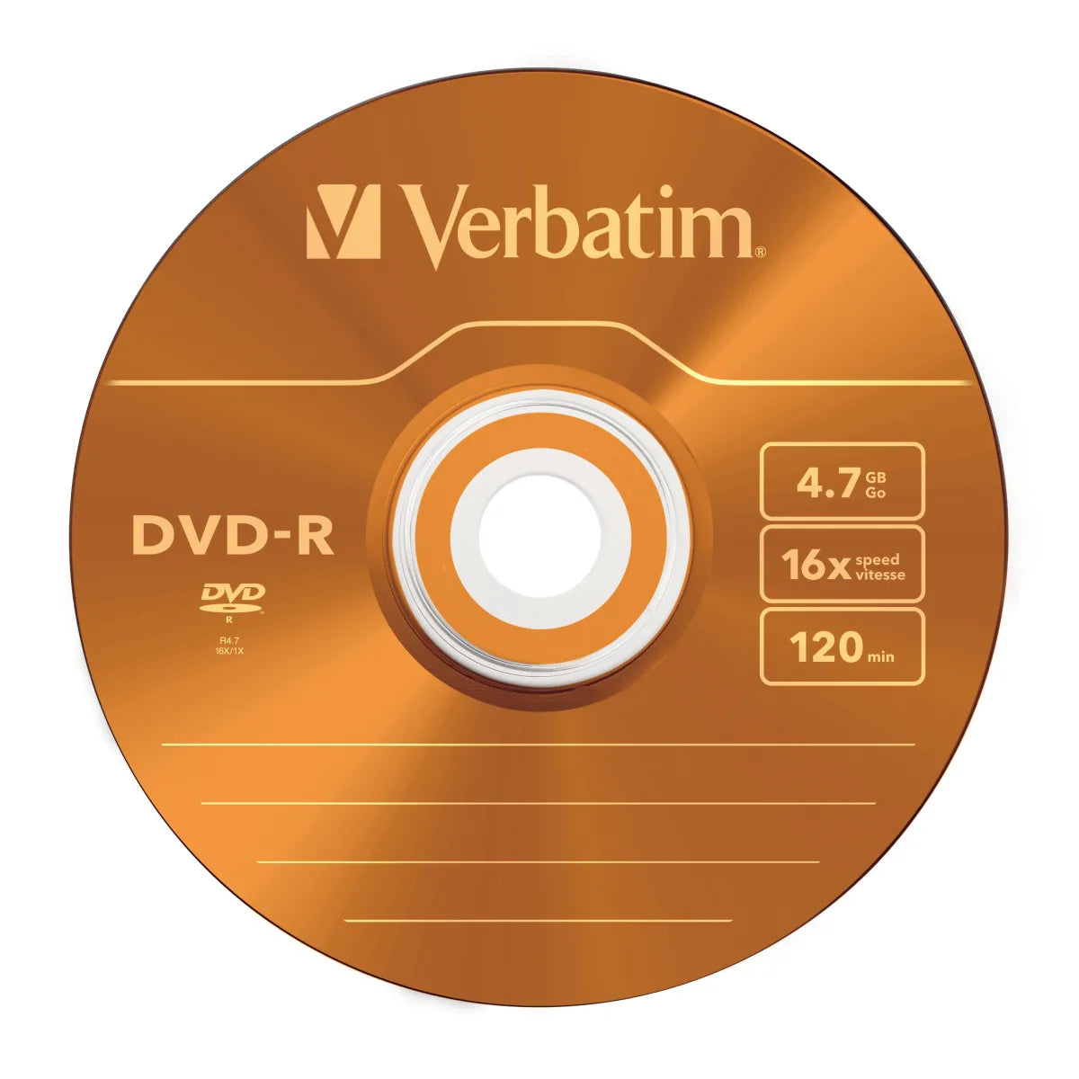 Verbatim 43557 Verbatim DVD-R, 16x, 4.7GB, 120min, matt silver, Slim Case 0023942435471