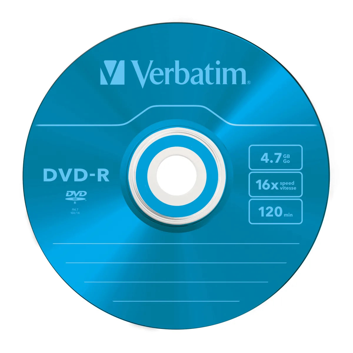 Verbatim 43557 Verbatim DVD-R, 16x, 4.7GB, 120min, matt silver, Slim Case 0023942435471