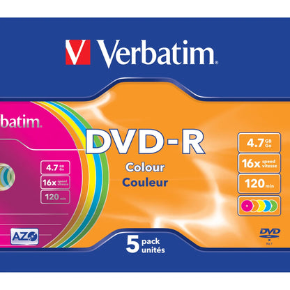 Verbatim 43557 Verbatim DVD-R, 16x, 4.7GB, 120min, matt silver, Slim Case 0023942435471