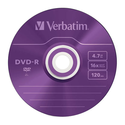 Verbatim 43557 Verbatim DVD-R, 16x, 4.7GB, 120min, matt silver, Slim Case 0023942435471