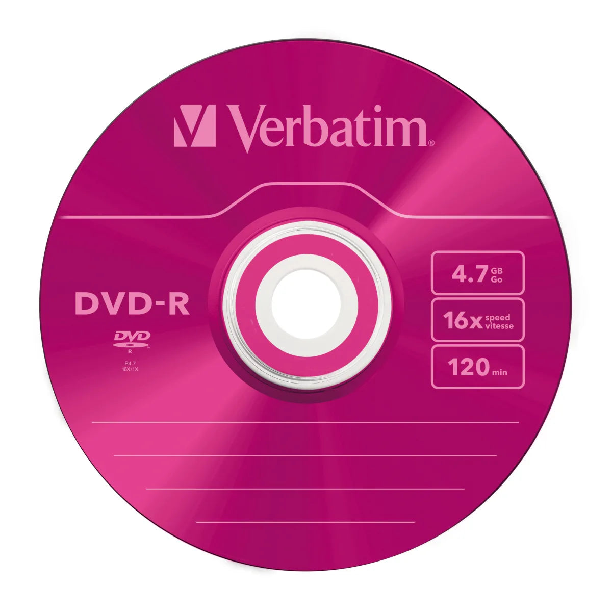 Verbatim 43557 Verbatim DVD-R, 16x, 4.7GB, 120min, matt silver, Slim Case 0023942435471