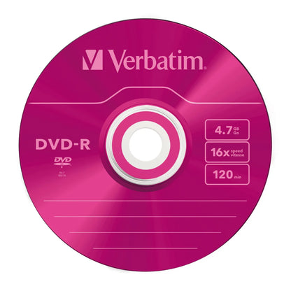 Verbatim 43557 Verbatim DVD-R, 16x, 4.7GB, 120min, matt silver, Slim Case 0023942435471