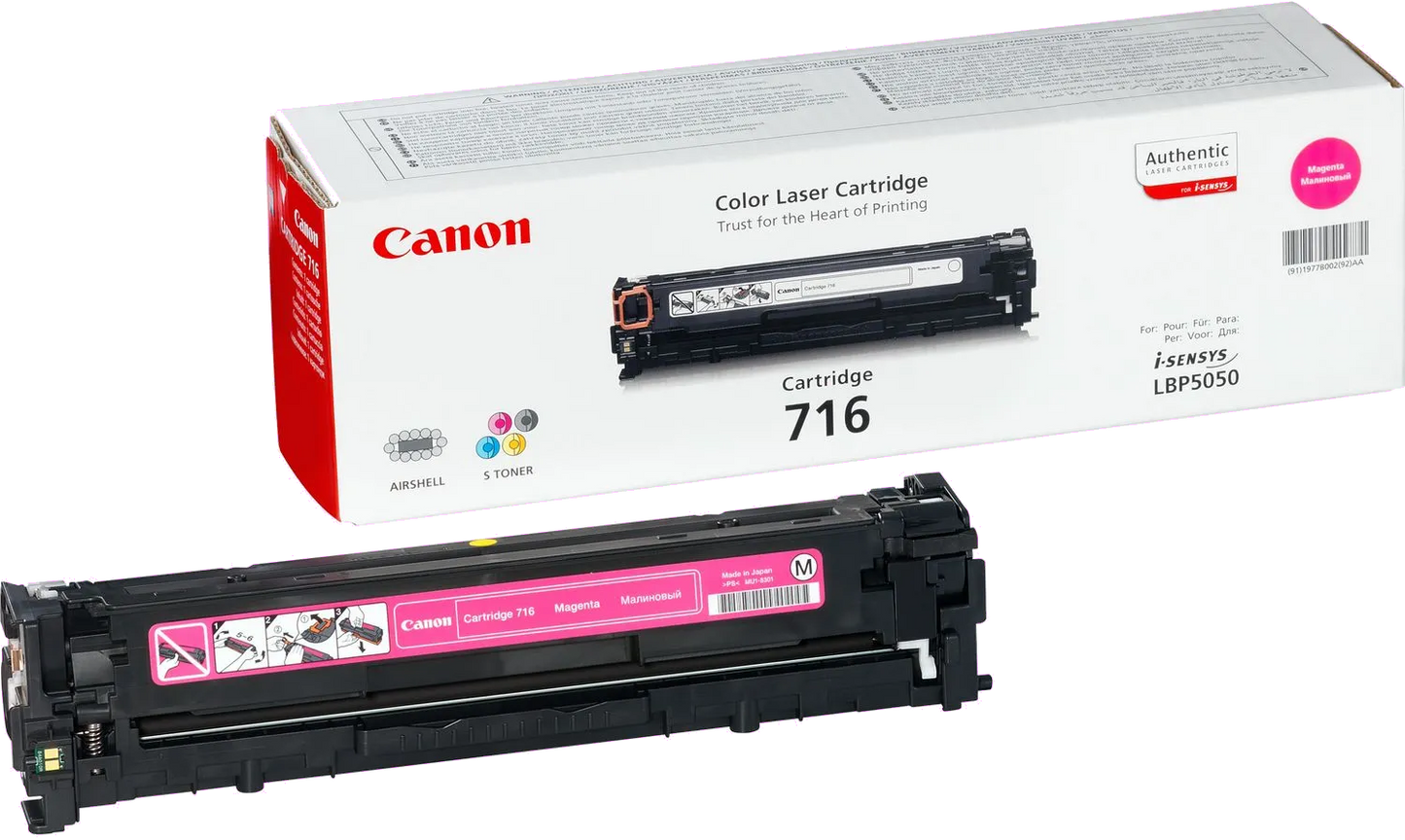 Canon 1978B002 CRG716M Cartus toner magenta pt. LBP5050, MF8050, 1.5 K, 4960999610894