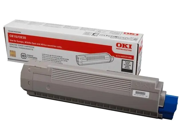 Oki 44059108 Toner original negru pt Oki C810/C830, 8.000 pag la, 5031713043546