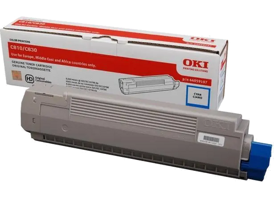 Oki 44059107 Toner original Cyan pt Oki C810/C830, 8.000 pag la, 5031713043539