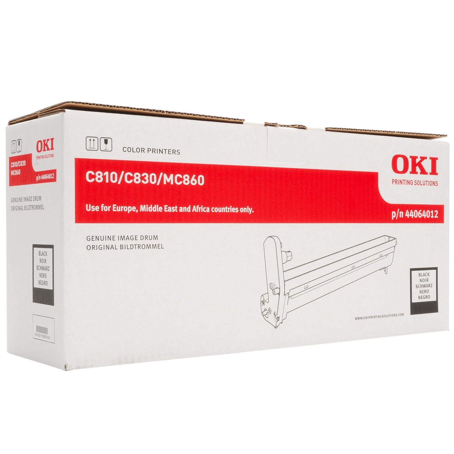 Oki 44064012 Cilindru negru original OKI C810/C830/MC851/MC860, 20k, 5031713043324