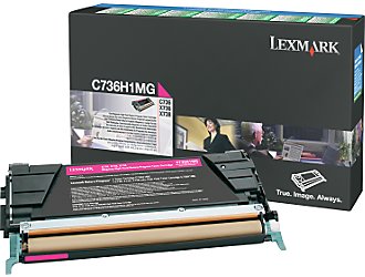 Lexmark C736H1MG Cartus toner Magenta, ORIGINAL, Return Program, High Capacity, 10K, 734646047654 734646148801