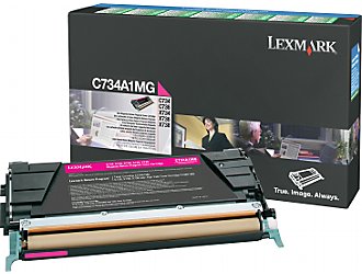 Lexmark C734A1MG Cartus toner Magenta, ORIGINAL, Return Program, Standard Capacity, 6K, 734646047579