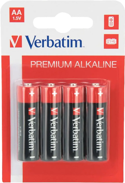 Verbatim 49921 Baterii alcaline AA, set 4 buc, 023942499213