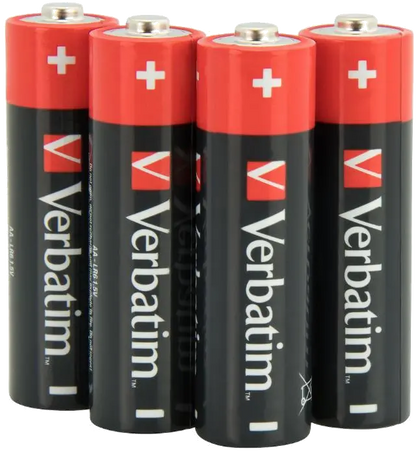Verbatim 49921 Baterii alcaline AA, set 4 buc, 023942499213