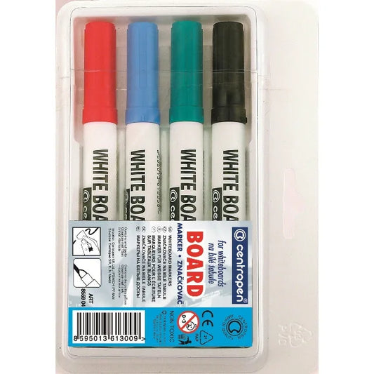 Centropen GL.CP8559.99 Centropen Set 4 markere 8559 whiteboard flipchart 2.5mm alcool 8595013617267
