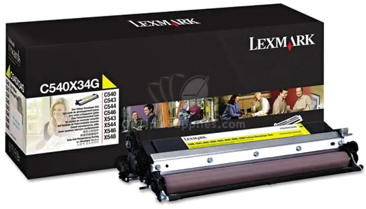 Lexmark C540X34G Developer yellow pentru C540N, C543DN, C544N, C544, 734646097215