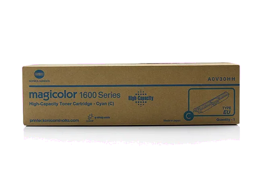 Konica-Minolta A0V30HH Toner Cartridge Cyan HC pt Konika Minolta MC 1600, 1680,169, 03928105138