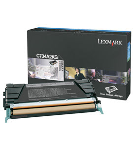 Lexmark C734A2KG Cartus toner negru, ORIGINAL, Standard Capacity, 8k, 734646047630