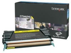 Lexmark C734A2YG Cartus toner Yellow, ORIGINAL, Standard Capacity, 6k, 734646047623