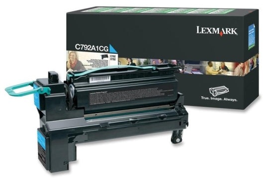 Lexmark C792A1CG Cartus toner Cyan, ORIGINAL, Return Program, Standard Capacity, 6k, 734646194228