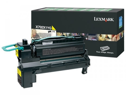 Lexmark C792X1YG Cartus toner Yellow, ORIGINAL, Return Program, Extra High Capacity, 20k, 734646194754