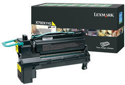 Lexmark X792X1YG Cartus toner Yellow, ORIGINAL, Return Program, Extra High Capacity, 20k, 734646251396