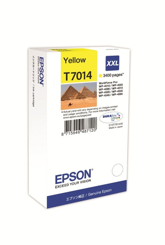 Epson C13T70144010 Cartus orig Yellow pt WP4000/4500 XXL 3400 pg, 8715946487120