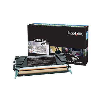 Lexmark C746H1KG Cartus toner negru, ORIGINAL, Return Program, 12K, 734646319744