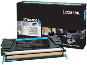 Lexmark X746A1CG Cartus toner Cyan, ORIGINAL, Return Program, Standard Capacity, 7k, 734646346610